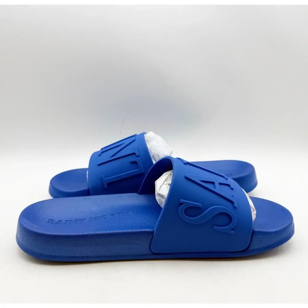 Saint Morta Men's Alameda Pool Slides Size 8 EU 41 Cobalt Blue Rubber NIB